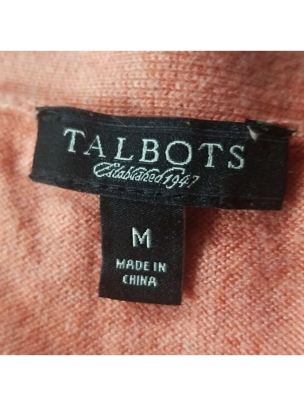 Talbots Cardigan V-Neck with Ruffle Medium - Picture 4 of 6